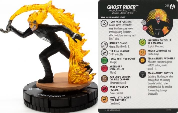 Marvel Heroclix Avengers Forever Super Rare : Ghost Rider - 051