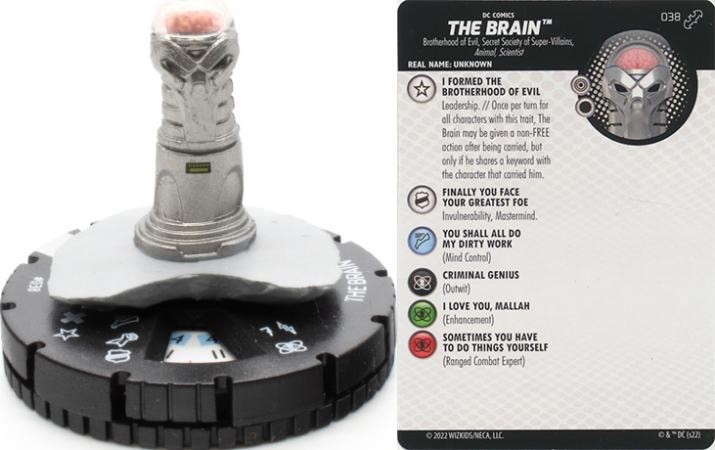 DC Heroclix Batman Team Up Rare : The Brain - 038