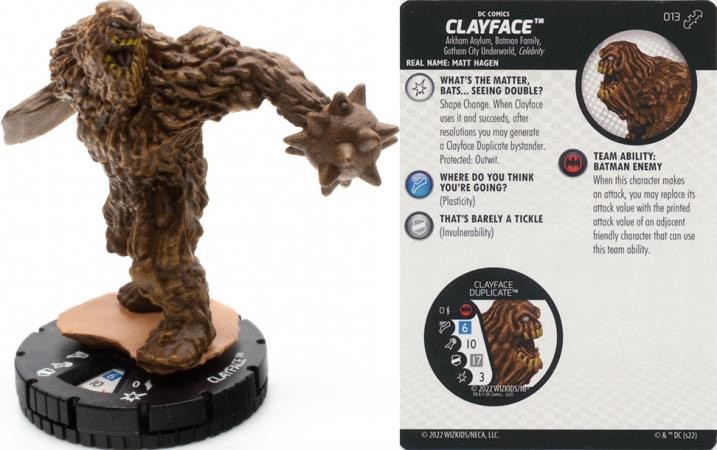 DC Heroclix Batman Team Up Common : Clayface - 013