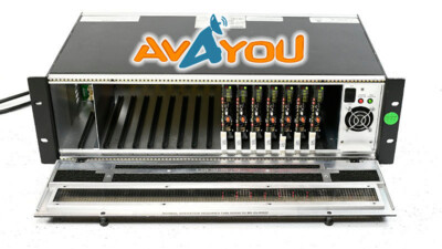 Evertz 500FR Exponent Frame w/ 7x 520DD-AESU Dolby E/AC-3 Decoder 1x PS