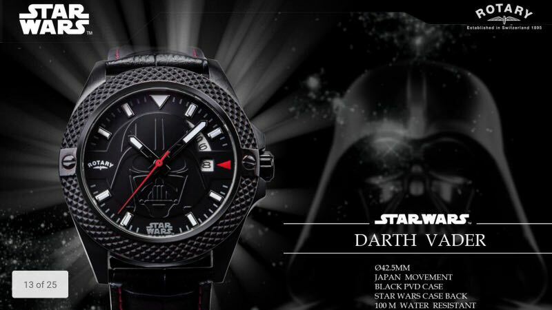 ビームス STAR WARS VADER 腕時計 NEW Star Wars Darth Vader Rotary Watch 7012D01. Rare Watch