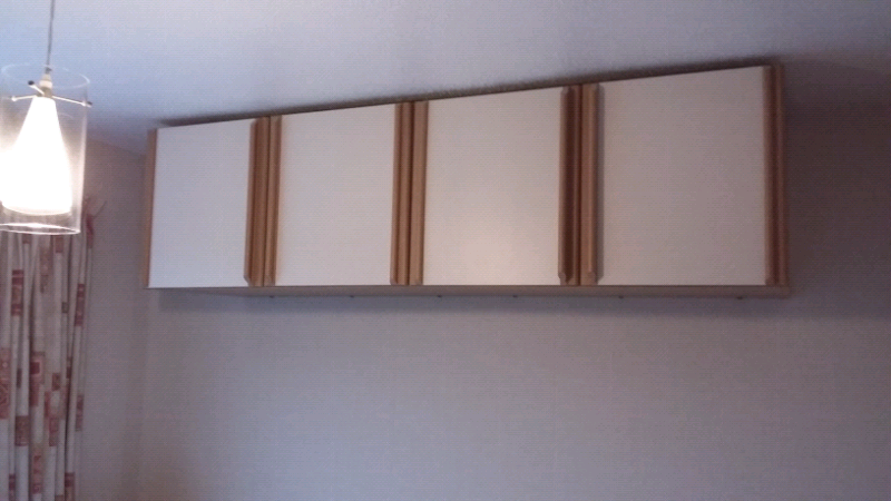 Two Wall Mounted Bedroom Storage Cupboards In Colchester