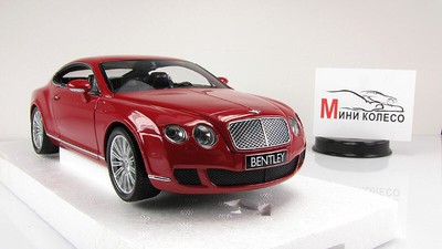Scale Car 1:18 Bentley Continental GT Red 2008