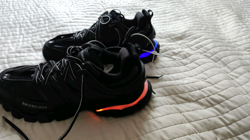 balenciaga track sneakers glow in the dark