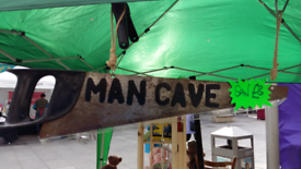 Man Cave sign made out of a saw. £5 collect from Jarrow 
