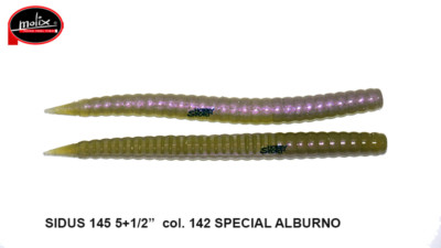 MOLIX SIDUS 145 COL. 142 SPECIAL ALBURNO  SILICONICO  SPINNING LAGO BLACK BASS