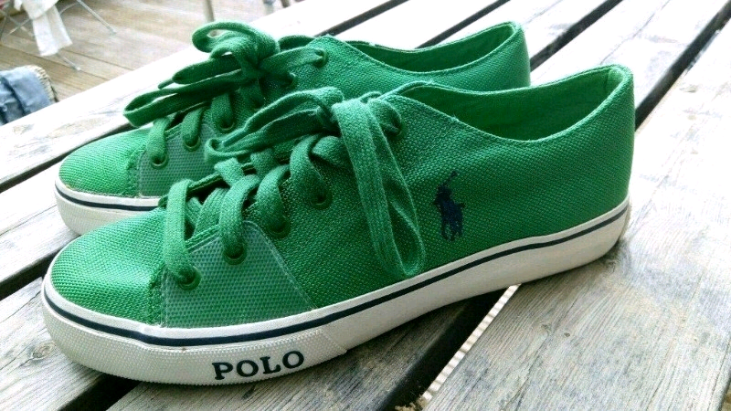 Mens Ralph Lauren Green Boating Shoes Size 9 in Paignton