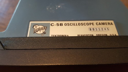 TEKTRONIX C-5B OSCILLOSCOPE CAMERA Polaroid