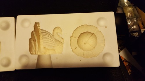 ceramic mold, turkey/pumpkin