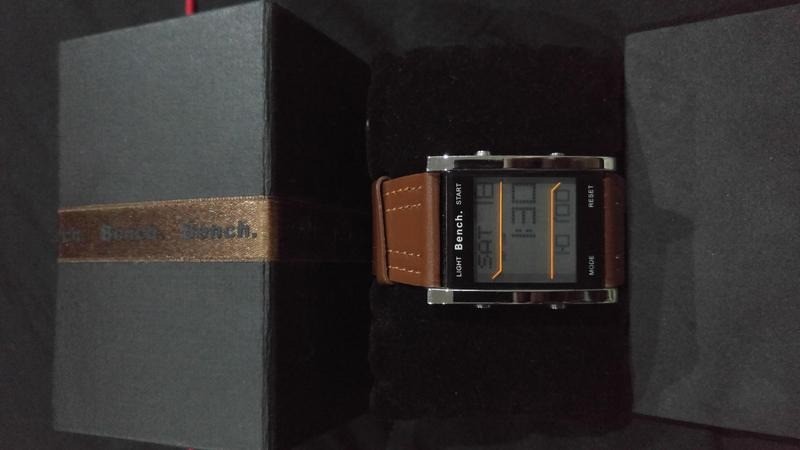 Bench Men S Digital Watch With Brown Strap Bc0013br Brand New