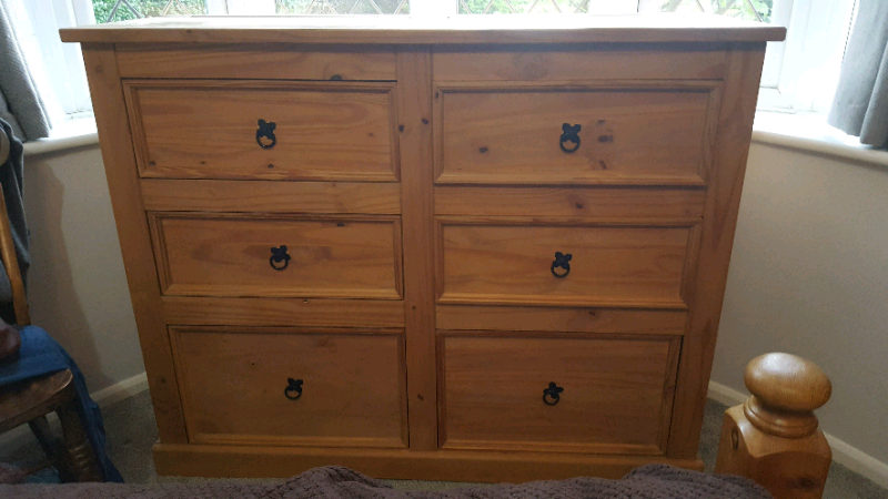 Corona Pine Chest Of Drawers In Christchurch Dorset