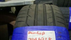 image for 205 40 18 DUNLOP TYRES X2 8MM £80 INC FIT N BAL OPN 7 DYS 