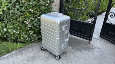 Away brand Aluminum  Luggage Suitcase - The Large Checked Size 29''