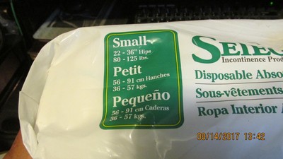 22 Small Tranquility Select Absorbent Underwear