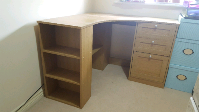 Corner Desk With Drawers And Shelves In Red Lodge Suffolk