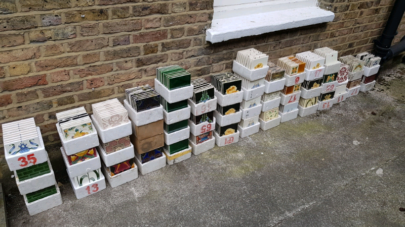 Sets Of 10 Victorian Fireplace Tiles Available Clearance Prices In