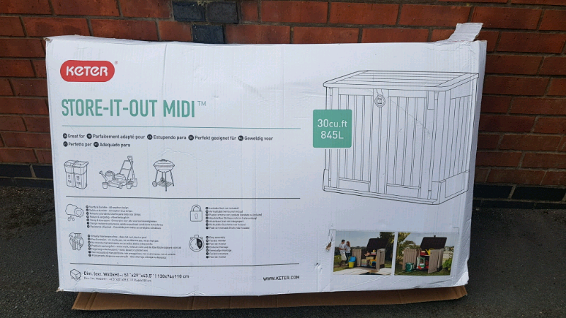 Keter Store-It Out Midi Outdoor Plastic Garden Storage S 