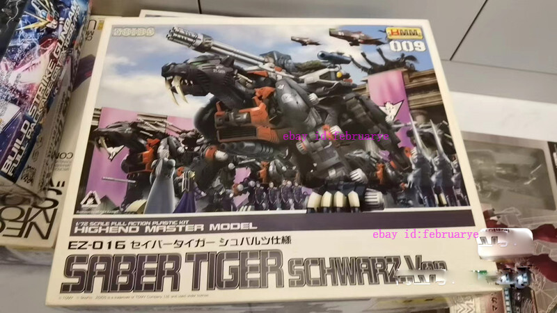 ZOIDS 1/72 HMM009 EZ-016 SABER TIGER SCHWARZ VER. Model Kit