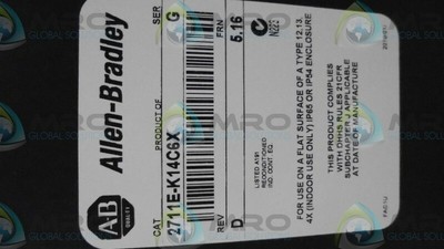 ALLEN BRADLEY 2711EK14C6X SER.G * NEW IN BOX *
