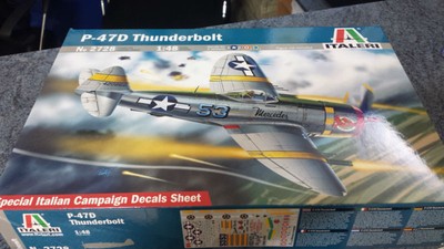 AEREO DA CACCIA P 47D Thunderbolt N.2728 SCALA 1:48 ITALERI NUOVO