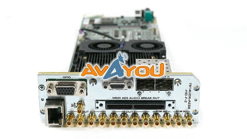 Evertz 7814UDX-AES8-HD-F-2 Dual HD/SD Up/Down/Cross