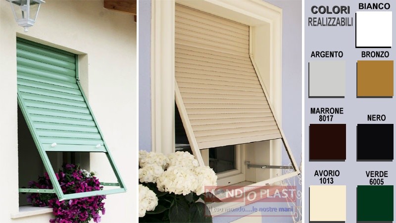 Telaio Guide A Sporgere In Alluminio Per Avvolgibili Tapparelle Su Misura  