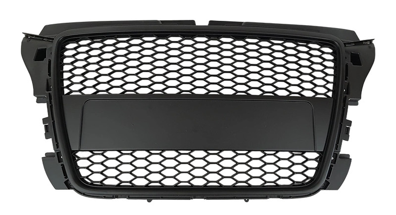 Calandre Grille Nid D'Abeille Noir Mat Sans Sigle Pour Audi A3 S3 Rs3 8p 08-13