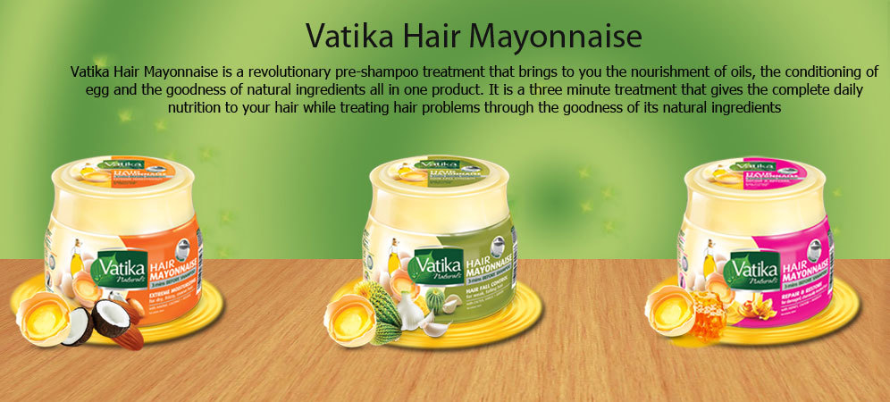 Dabur Vatika Naturals Hair Mayonnaise Treatment 3 Mins Before