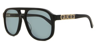 Pre-owned Gucci Gg1188s-004-58 Black Black Blue