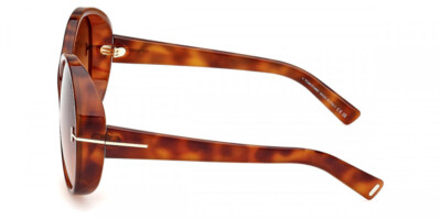 Pre-owned Tom Ford Ft1116-53f-64 Blonde Havana In Brown