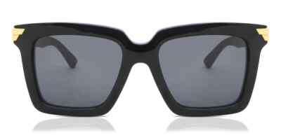 Pre-owned Bottega Veneta Sunglasses Bv1005s-001 Black - Gold - Gray