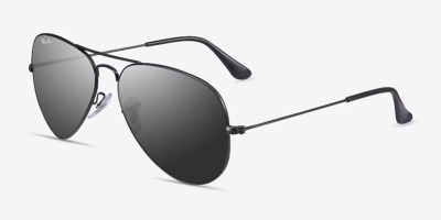 Ray-Ban Aviator RB3026  Black Frame, Black Lenses Unisex Sunglasses 62mm