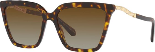 Pre-owned Bvlgari Authentic  Sunglasses Bv 8255b-504/t5 Havana W/ Brown Gradientnew57mm