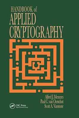 Handbook of Applied Cryptography - Hardcover, by Menezes Alfred J.; - Good