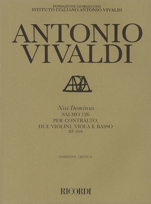 Antonio Vivaldi - Nisi Dominus Study Score