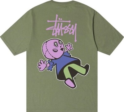 Stussy Tシャツ 半袖 ロゴ Women's Dollie Slim T-Shirt RARE NEW** STUSSY DOLLIE PIGMENT DYED LOGO TEE T-SHIRT SIZE