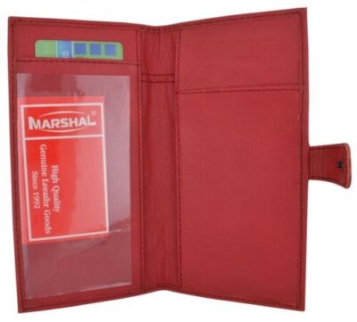 Genuine Leather Basic Checkbook Holder with Snap Closure 157