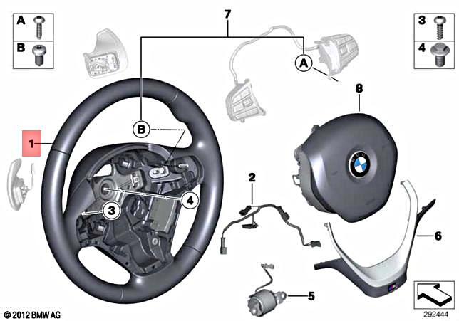 Genuine BMW Hybrid F20 M Sport Steering Wheel Leather Shift