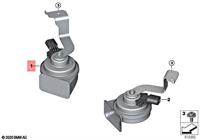 For BMW Genuine Horn 61338497397 | eBay