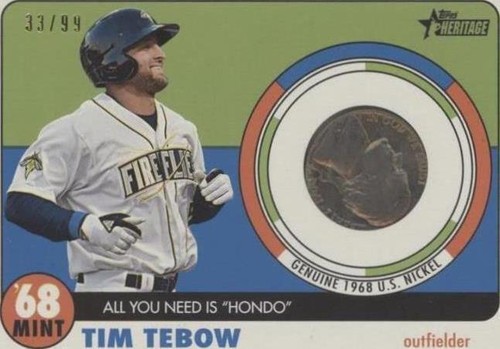 Tim Tebow Baseball Trading Cards