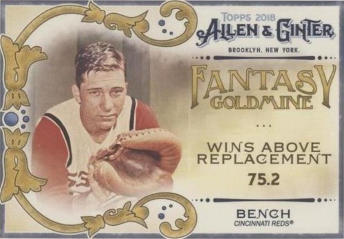 2018 Topps Allen & Ginter - Johnny Bench #FG-34