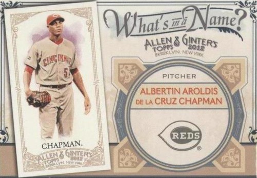 2012 Topps Allen & Ginter's - Aroldis Chapman #WIN56
