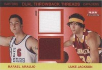 2004-05 Fleer Tradition - Luke Jackson/Rafael Araujo #TT-RA/LJ