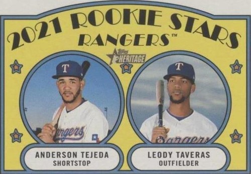 2021 Topps Heritage - Anderson Tejeda Leody Taveras #400