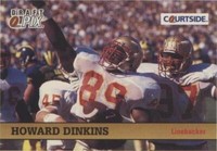 1992 Courtside Draft Pix Howard Dinkins #72