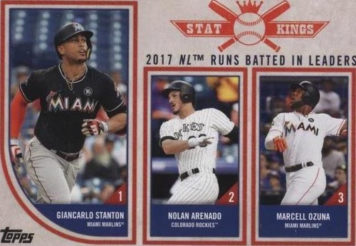 2018 Topps Big League - Giancarlo Stanton Marcell Ozuna Nolan Arenado #309