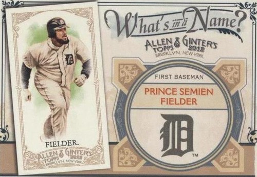2012 Topps Allen & Ginter's - Prince Fielder #WIN68