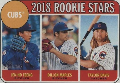 2018 Topps Heritage - Dillon Maples Jen-Ho Tseng Taylor Davis #297