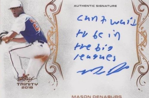 2018 Leaf Trinity - Mason Denaburg #A-MD1