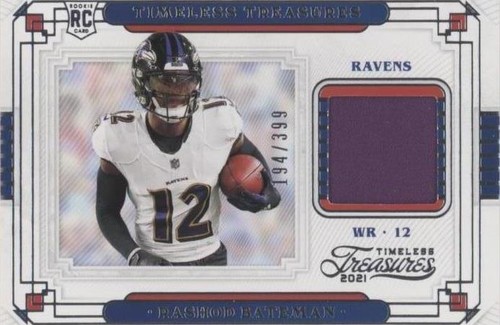 2021 Panini Chronicles Rashod Bateman #TT-RBA